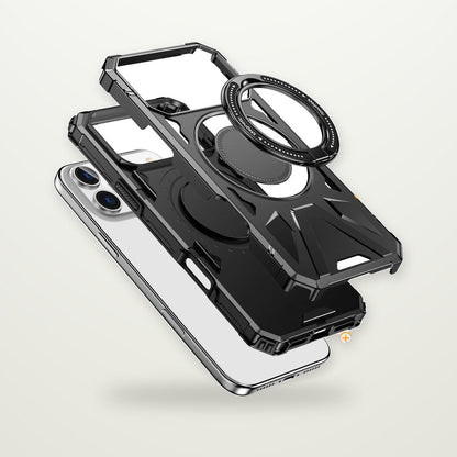 Matte Magnetic Case with Built-In Stand for iPhone 15–17