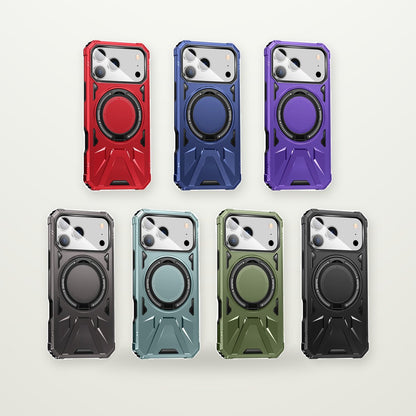 Matte Magnetic Case with Built-In Stand for iPhone 15–17