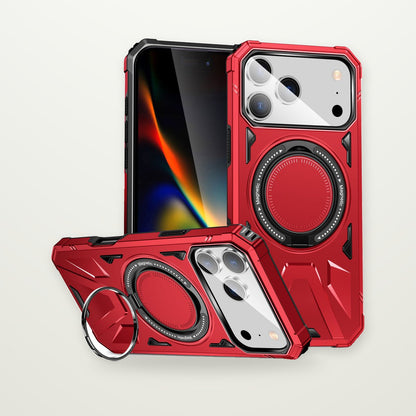 Matte Magnetic Case with Built-In Stand for iPhone 15–17