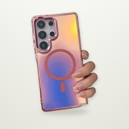 Matte Gradient Magnetic Case with Metal Lens Frame for Galaxy S23–S26