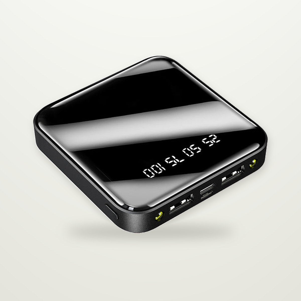 Mirror-Finish Power Bank with Digital Display