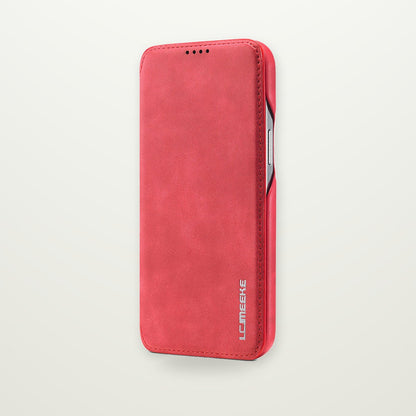Minimalist Leather-Look Flip Case for iPhone 13–17