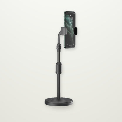 Height-Adjustable Desk Phone Stand with Optional Fill Light