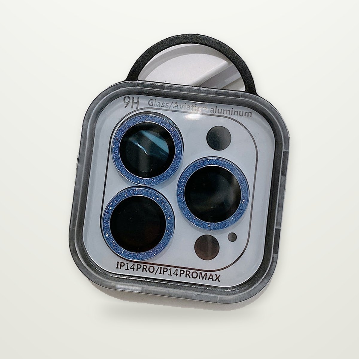 Glitter Metal-Ring Camera Lens Protectors for iPhone 13–15