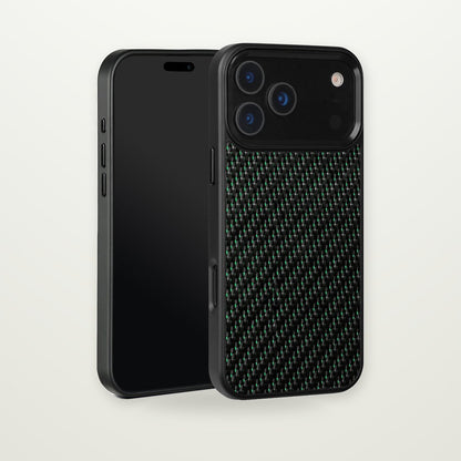 Metal-Frame Carbon Fiber Magnetic Case for iPhone 16–17