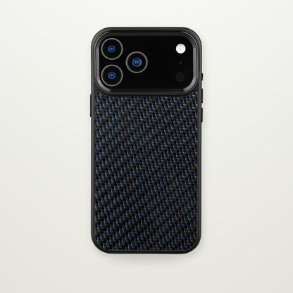 Metal-Frame Carbon Fiber Magnetic Case for iPhone 16–17