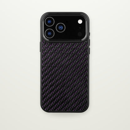 Metal-Frame Carbon Fiber Magnetic Case for iPhone 16–17