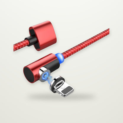 90° Braided Magnetic Charging Cable for Gaming