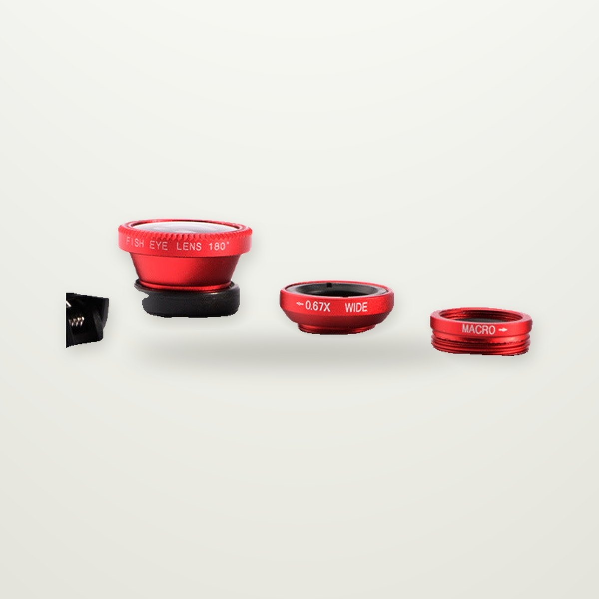 3-in-1 Fisheye, Wide & Macro Clip-On Lens