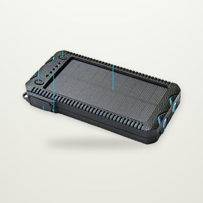 15,000mAh Rugged Solar Power Bank with Flashlight