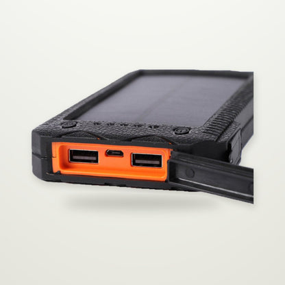 15,000mAh Rugged Solar Power Bank with Flashlight