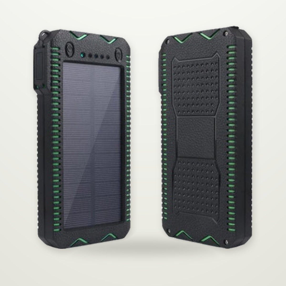15,000mAh Rugged Solar Power Bank with Flashlight