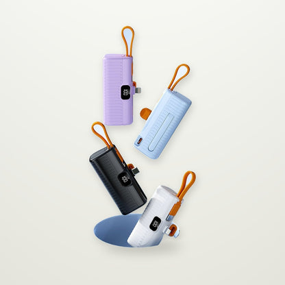 Plug-In Capsule Power Bank, USB-C or Lightning