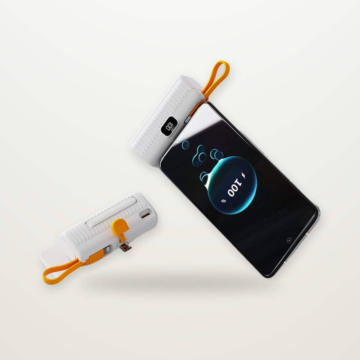 Plug-In Capsule Power Bank, USB-C or Lightning