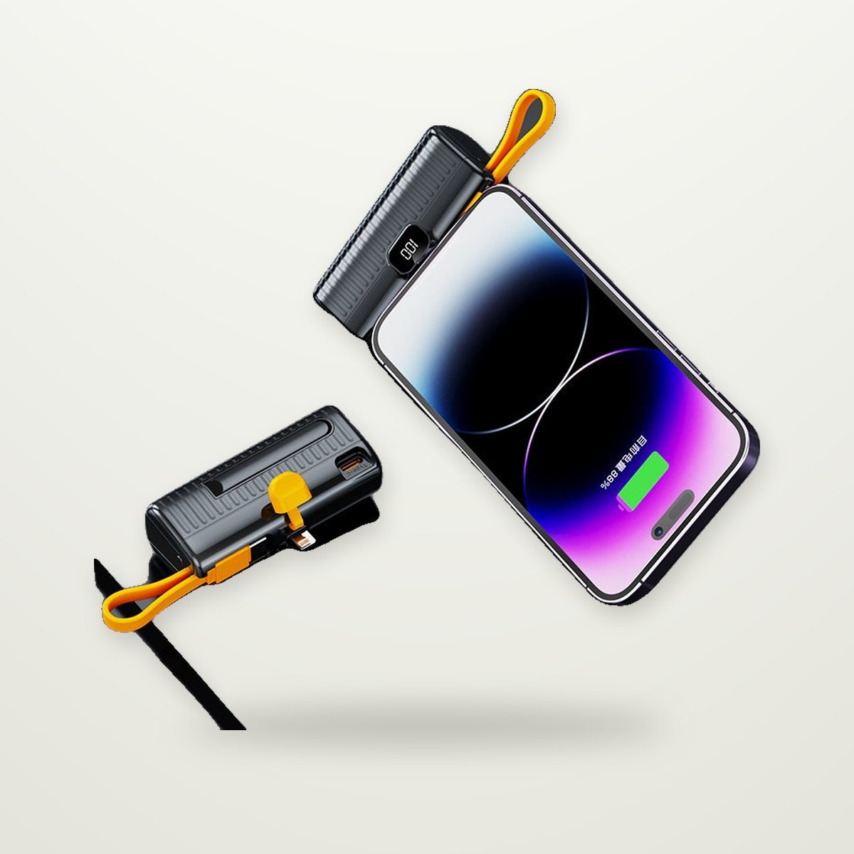 Plug-In Capsule Power Bank, USB-C or Lightning