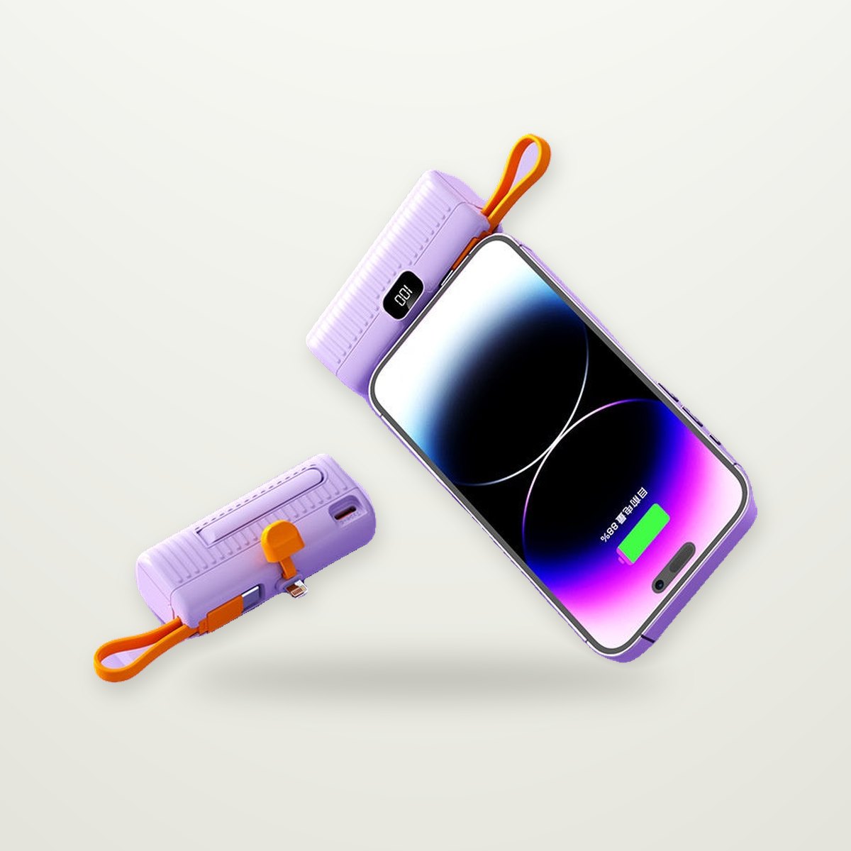 Plug-In Capsule Power Bank, USB-C or Lightning