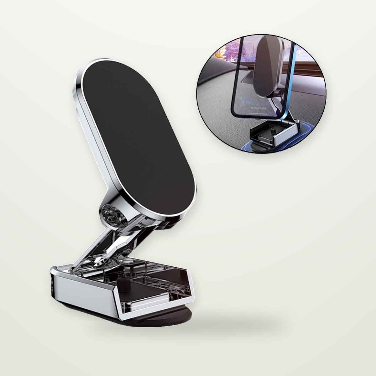 Foldable Metal Magnetic Dash Mount