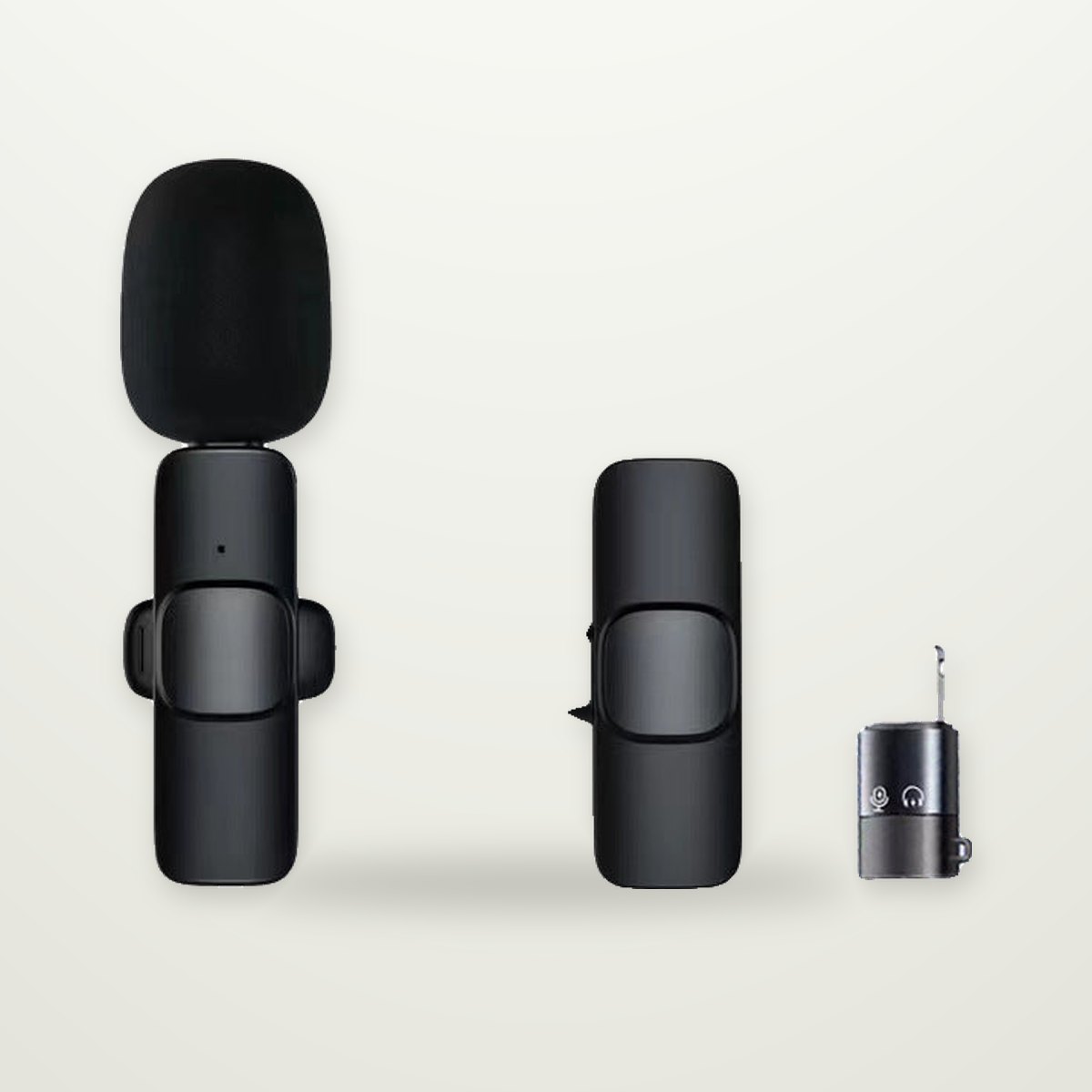 Wireless Clip-On Microphone for Phones, USB-C or Lightning