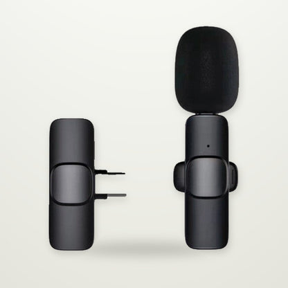 Wireless Clip-On Microphone for Phones, USB-C or Lightning