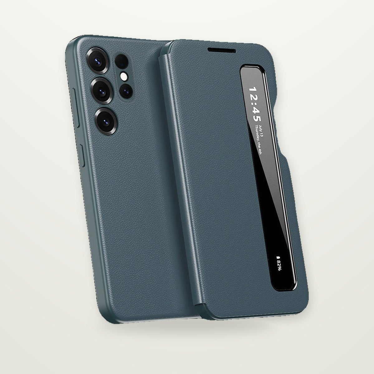 Smart-View Window Flip Case for Galaxy S22–S26 & A Series