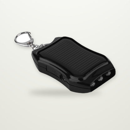 Solar Keychain Power Bank with LED Light