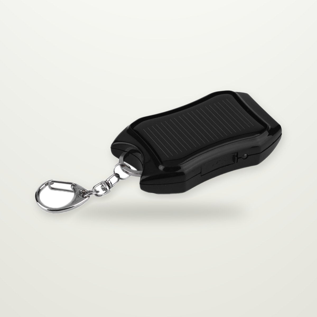 Solar Keychain Power Bank with LED Light