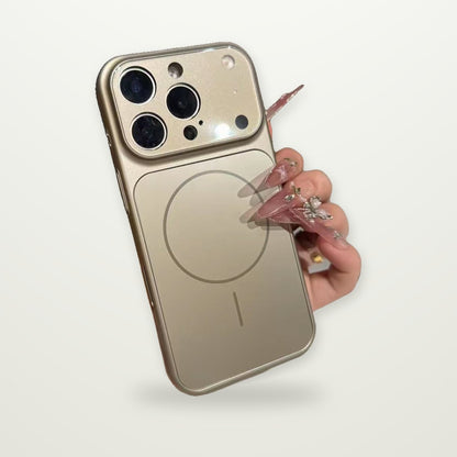 Frosted Glass MagSafe Armor Case for iPhone 13–17