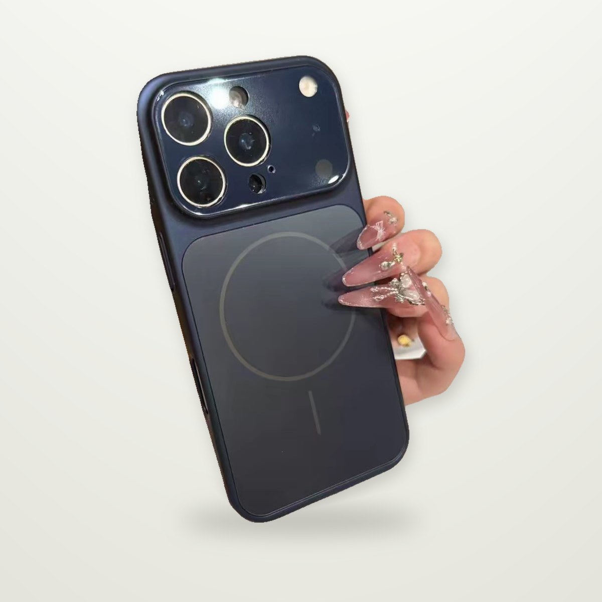 Frosted Glass MagSafe Armor Case for iPhone 13–17