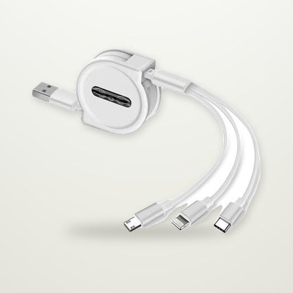 Retractable 3-in-1 Charging Cable
