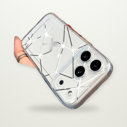 Cracked-Screen Prank Clear Case for iPhone 11–17