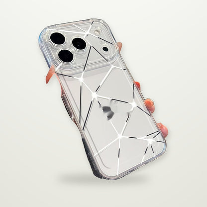 Cracked-Screen Prank Clear Case for iPhone 11–17