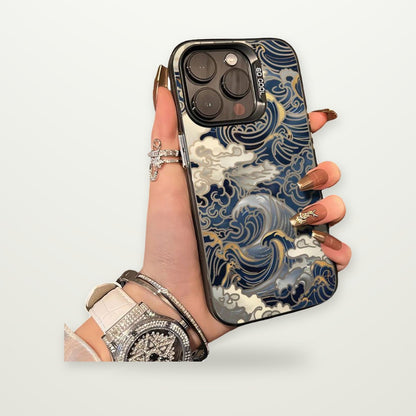 Ukiyo-e Wave Electroplated Case for iPhone 12–17