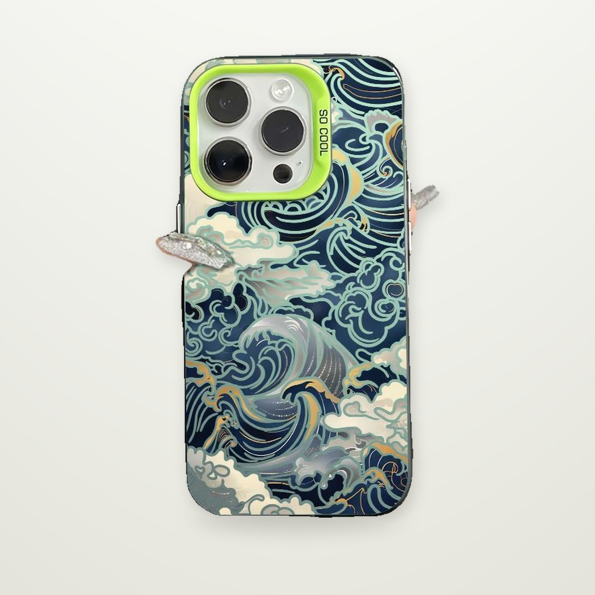 Ukiyo-e Wave Electroplated Case for iPhone 12–17