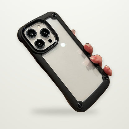 Heavy-Duty Clear Acrylic Case for iPhone 12–17