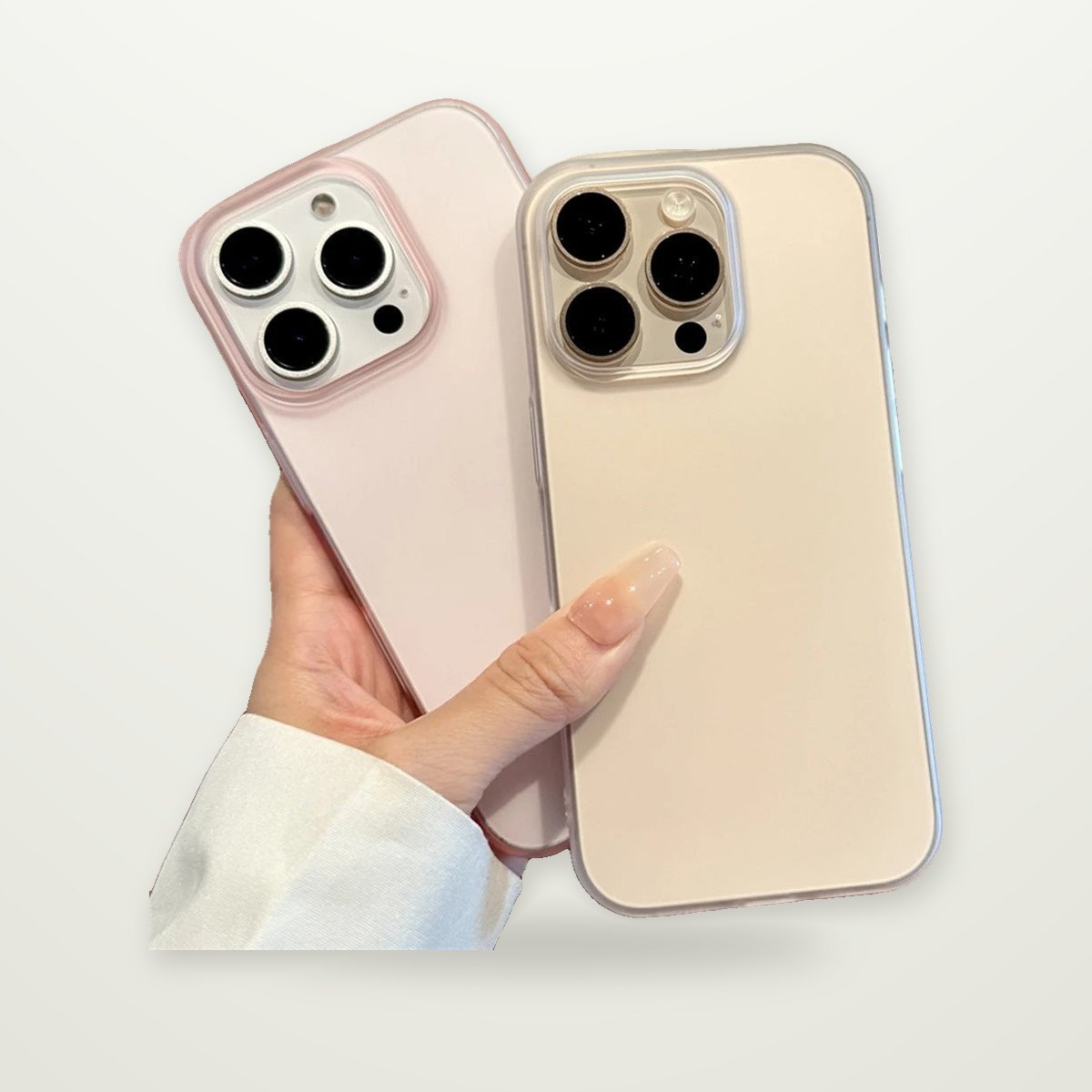 Ultra-Thin Matte Translucent Case for iPhone 12–17