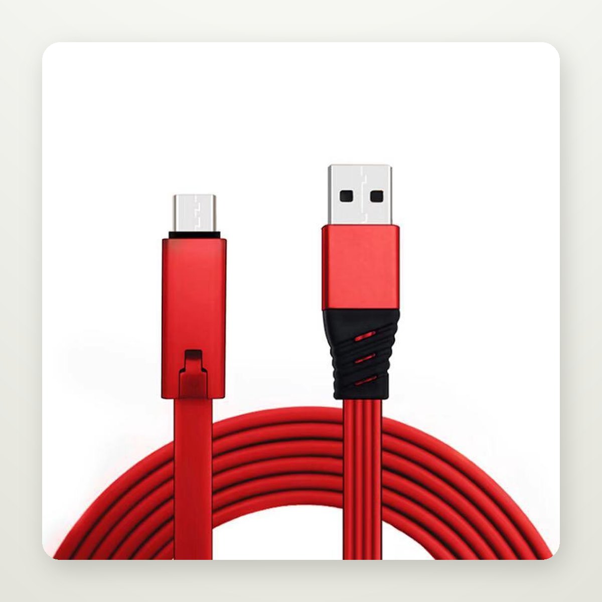 1.5 m Charging Cable, USB-C, Lightning or Micro-USB