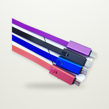 1.5 m Charging Cable, USB-C, Lightning or Micro-USB