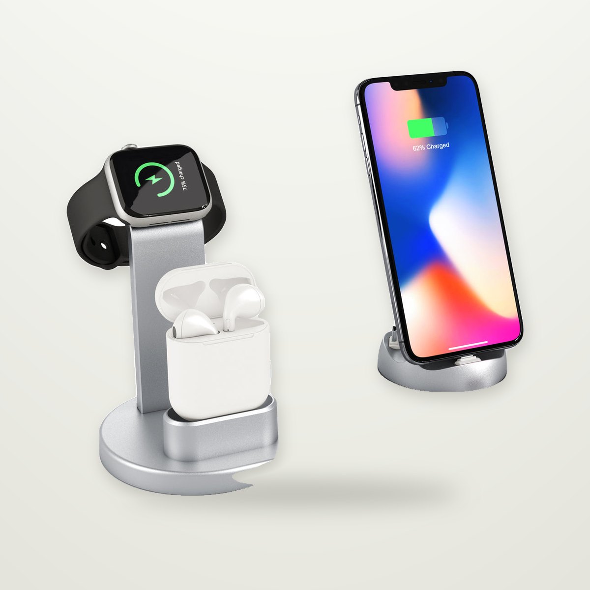 4-in-1 Charging Stand for Phone, Watch & Earbuds