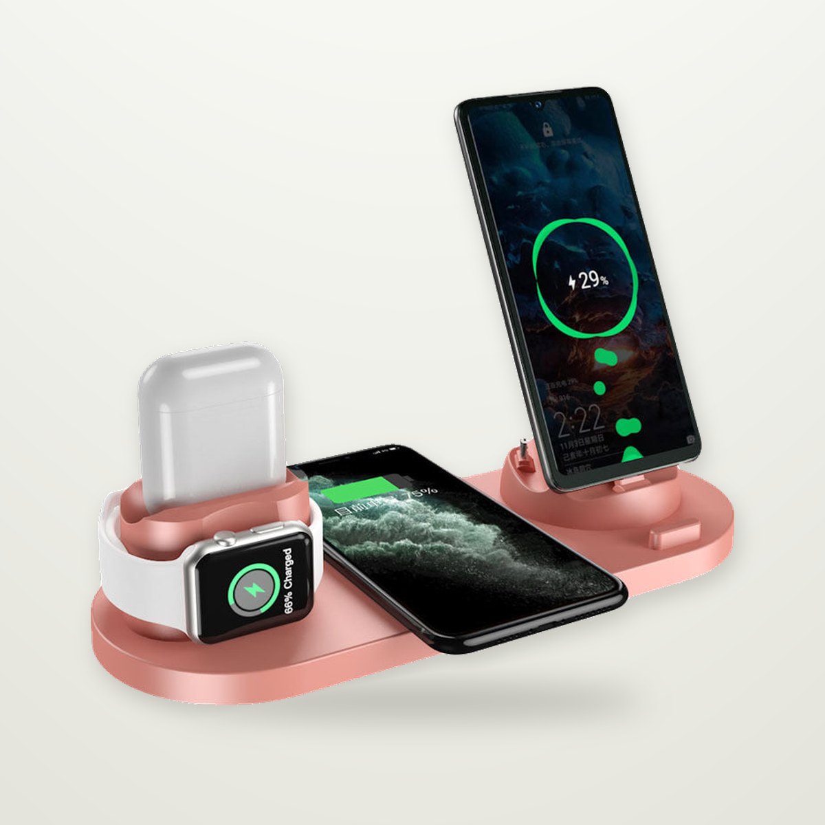6-in-1 Wireless Charging Dock Station
