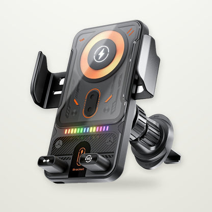 15W Auto-Clamp Wireless Charging Car Mount