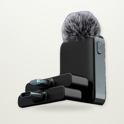 Noise-Cancelling Dual Wireless Lavalier Microphone
