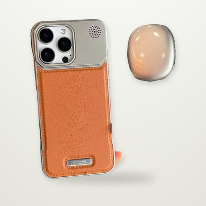 Frameless Leather MagSafe Case for iPhone 14–17 & Air