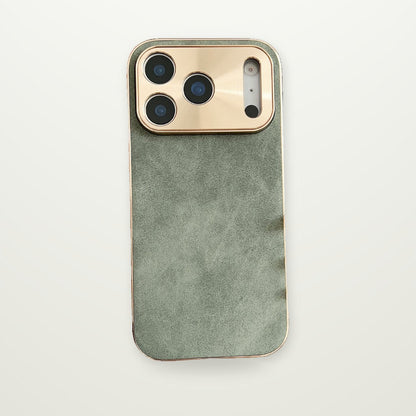 Electroplated Metal-Lens Case for iPhone 13–17 & Air