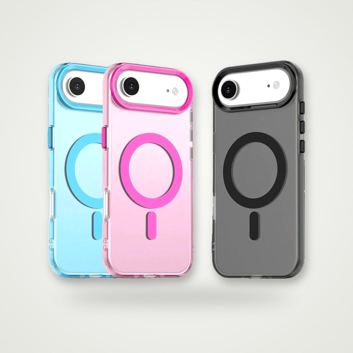Frosted airbag MagSafe case for iPhone 15–17 & Air