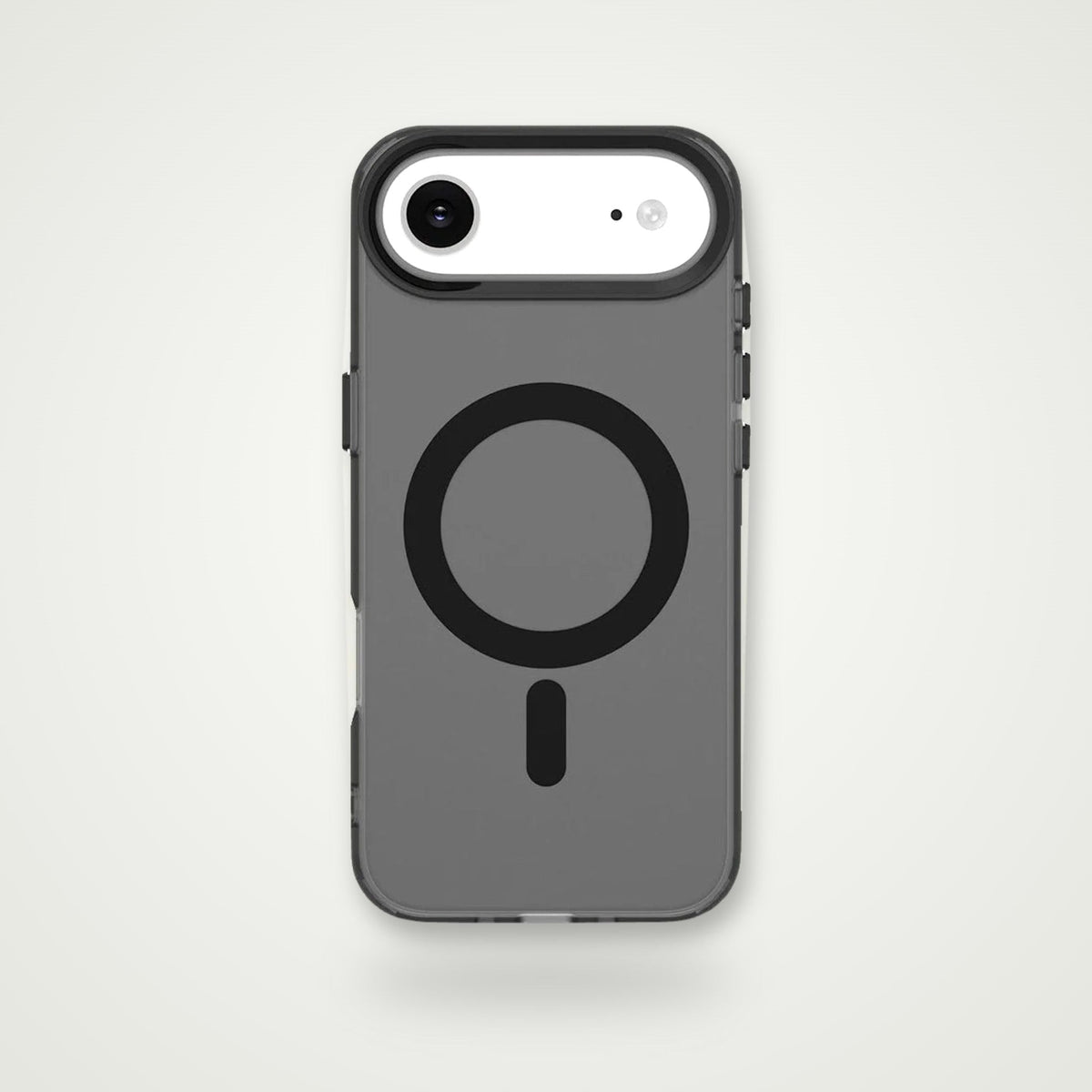Frosted airbag MagSafe case for iPhone 15–17 & Air, black