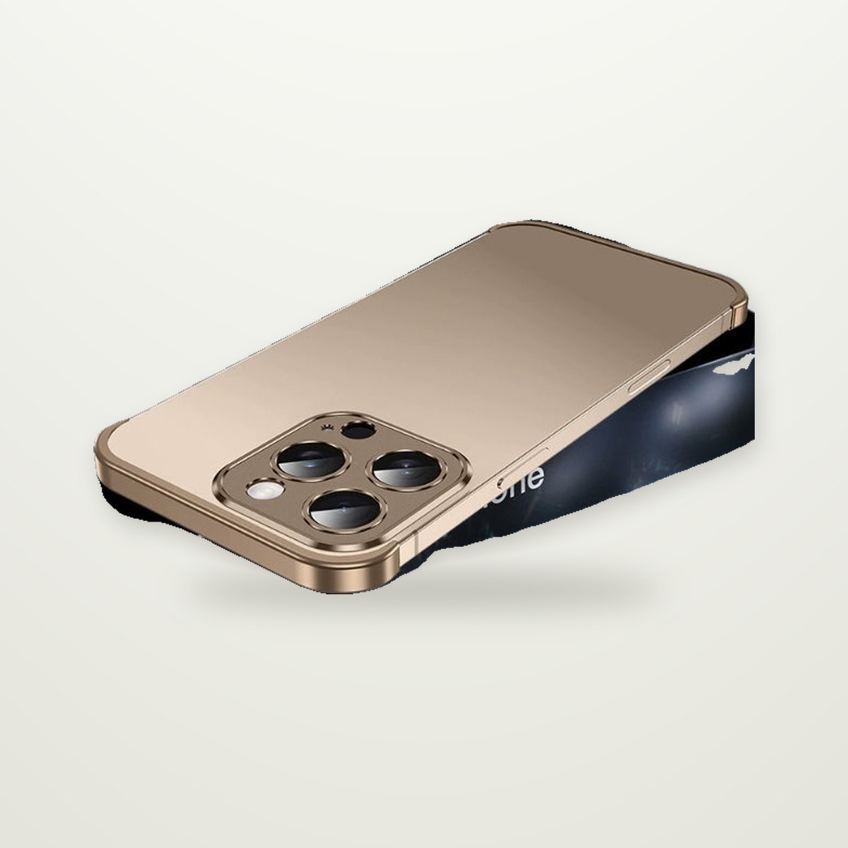Frameless Metal Corner Bumper for iPhone 15–17 & Air