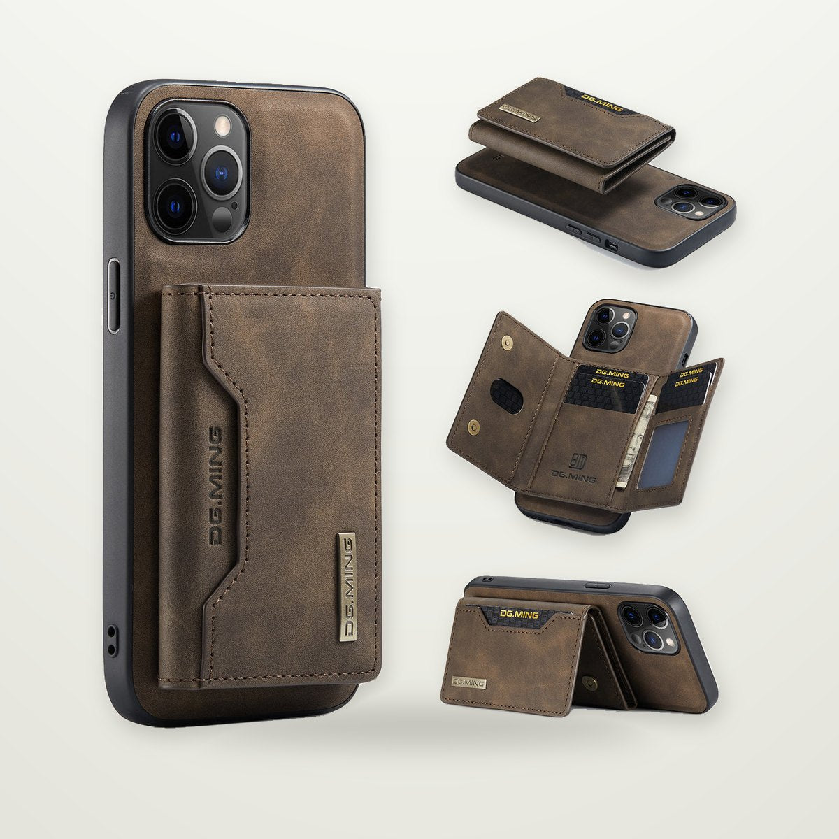 Magnetic Card Holder Case for iPhone 15–17