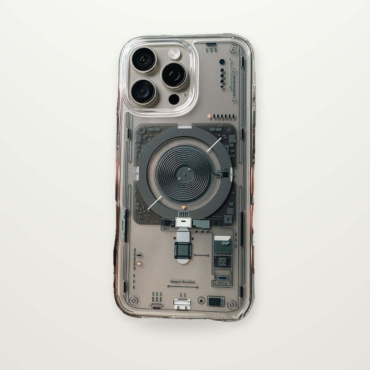 Tech-Style Magnetic Case for iPhone 13–16 & Galaxy S24–S25