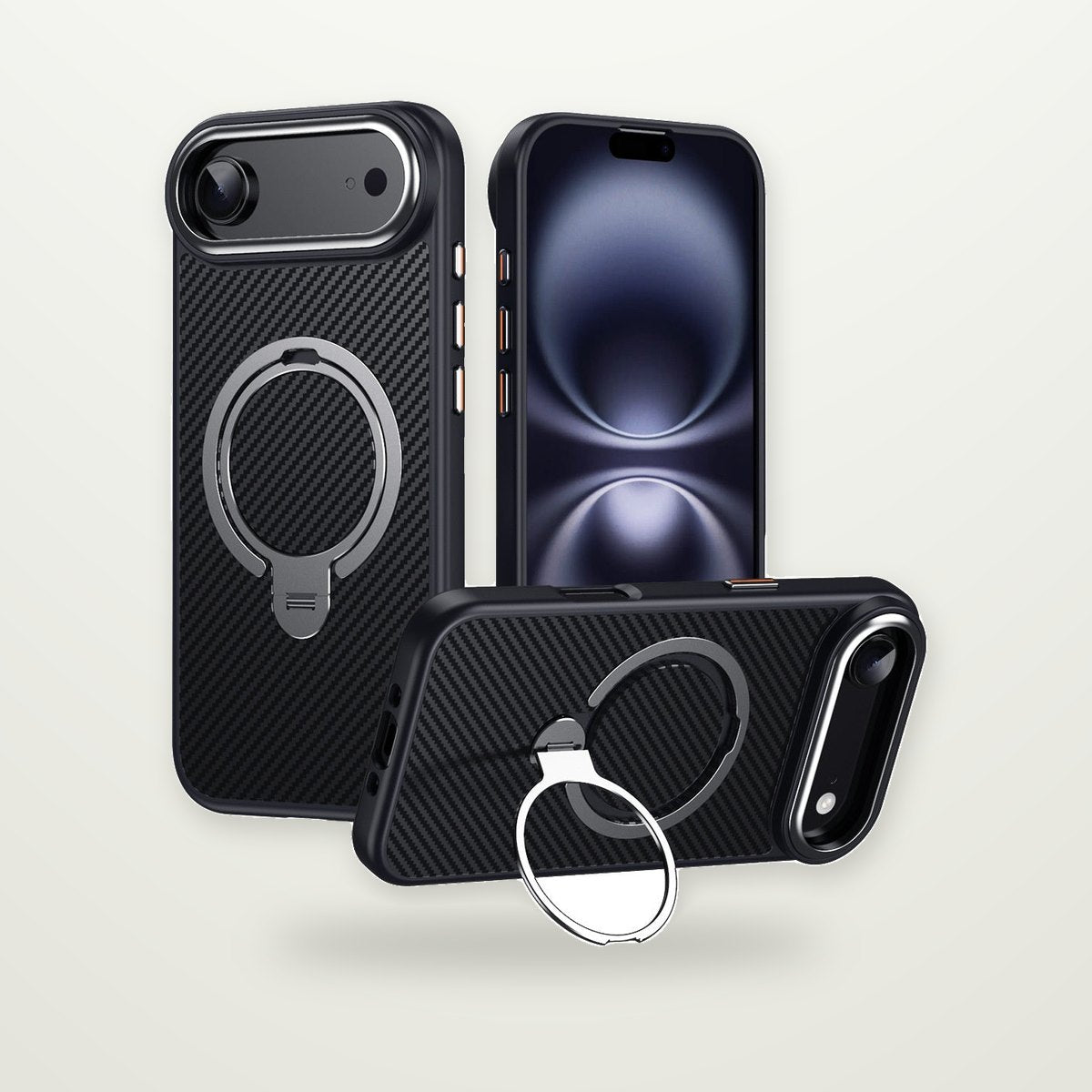 Aramid Fiber MagSafe Case for iPhone 15–18 & Air