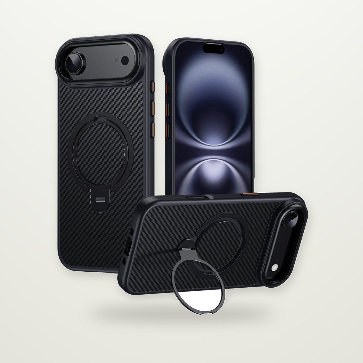 Aramid Fiber MagSafe Case for iPhone 15–18 & Air
